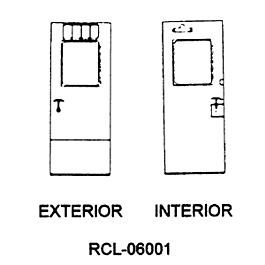 060 Series Passenger Car Doors - Latch Lock w/Twist Or Push/Pull Hardware -- Large Numberboard Square Oblong Window pkg(2)