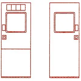 062 Series Air-Activated Passenger Car Doors pkg(2) -- With Square Windows