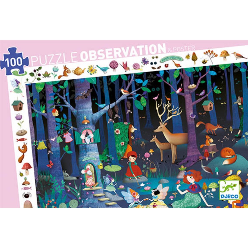 100 Piece Enchanted Forest Observation Puzzle