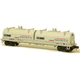 100-Ton Evans Coil Car - Assembled w/Micro Trains Trucks & Couplers - 3-Pack -- Norfolk Southern Protect II