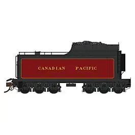 12,000-Gallon Coal Tender with Commonwealth Trucks - Ready to Run -- Canadian Pacific (black, maroon)