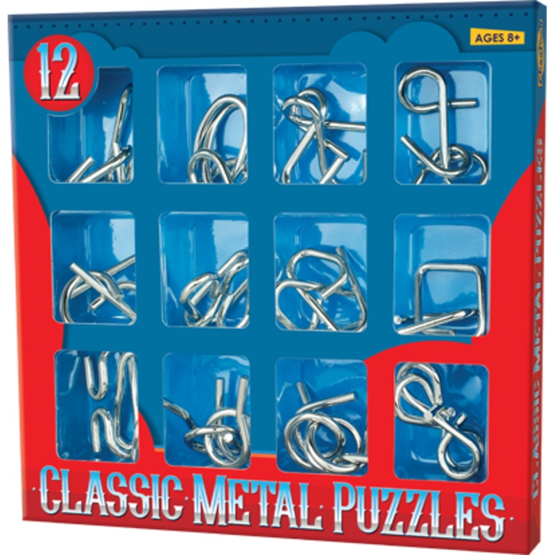 12 Classic Metal Puzzles