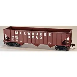 12-Panel 3-Bay Hopper - Kit -- Milwaukee Road #371215 (Boxcar Red, Billboard Lettering)