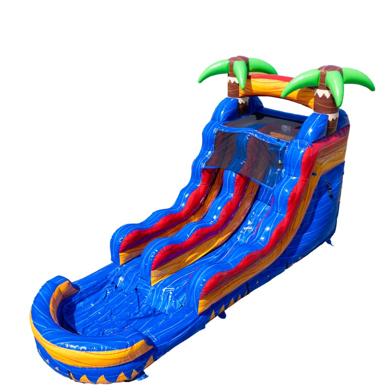 14FT Tropical Single Lane Slide
