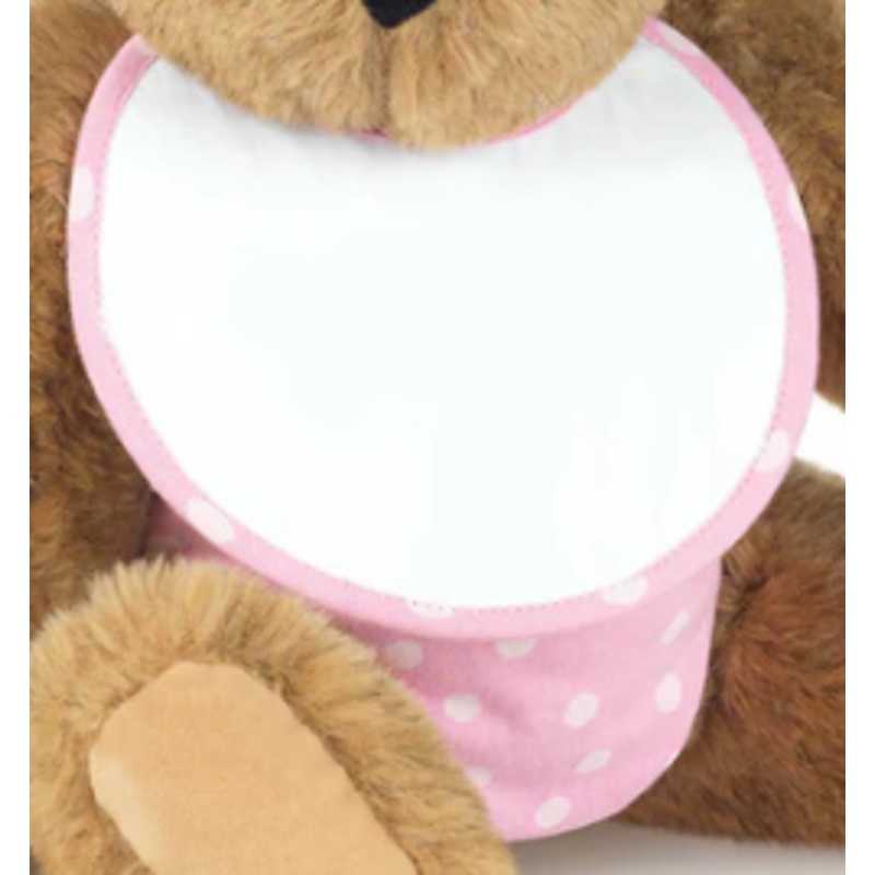15 In. Baby Girl Outfit, Pink & White Polka Dots