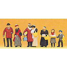 1900s People At Christmas Fair