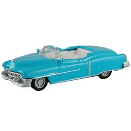 1953 Cadillac Eldorado Convertible - Assembled -- Top Down (baby blue, white Interior)
