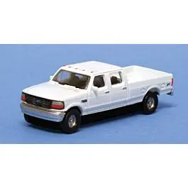 1992 Ford F Series Crew Cab Single Rear Wheel Pickup Truck 2-Pack - Assembled -- White