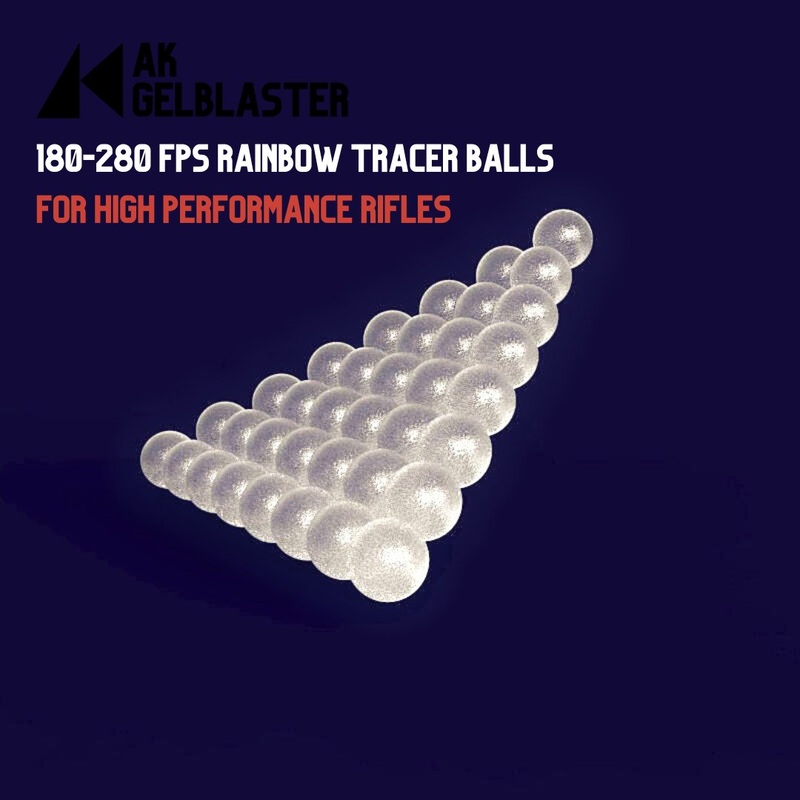 200+ FPS super white gel balls for rainbow tracer 5 Bags