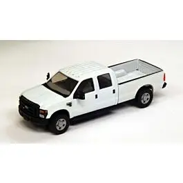 2008 Ford F-350 XL Super Duty Crew Cab 4X4 Pickup Truck - Assembled -- White, Black Trim