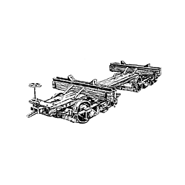 22' Log car Russel 36" ga