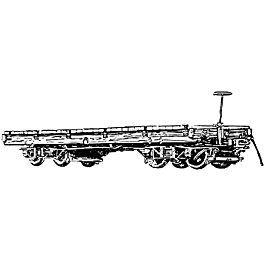 24' Flatcar -- Westside w/1-1/2" Gauge Trucks