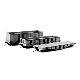 3-in-1 Mill Gondola 3-Pack - Kit -- Undecorated
