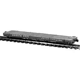 30' Idler Flatcar - Kit -- Denver & Rio Grande Western