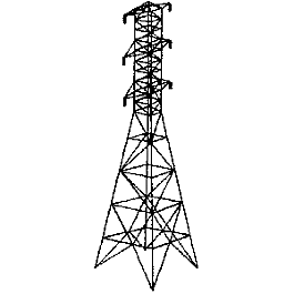 45' Hi-Tension Power Lines Tower Kit