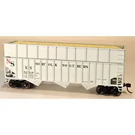 70-Ton 14-Panel Wood Chip Hopper - Kit -- Original Norfolk Southern 8218 (gray, red, black)
