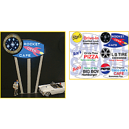Animated Multi-Graphic Lighting Kits w/Overlays -- Round, Medium