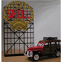 Animated Neon Billboards -- Shell; 8.375" Tall x 4.5" Wide