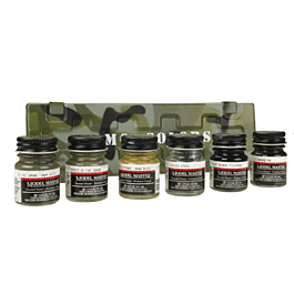 Armor Model Master Camo-Colors 6-Color Paint Set with Metal Camo Ammo Box -- United States Theater
