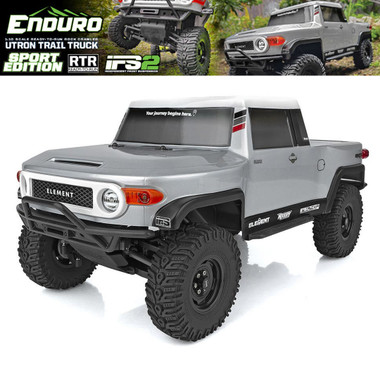 Associated Element RC 40108C Enduro Utron SE Trail Truck RTR Silver w/ Battery & Charger