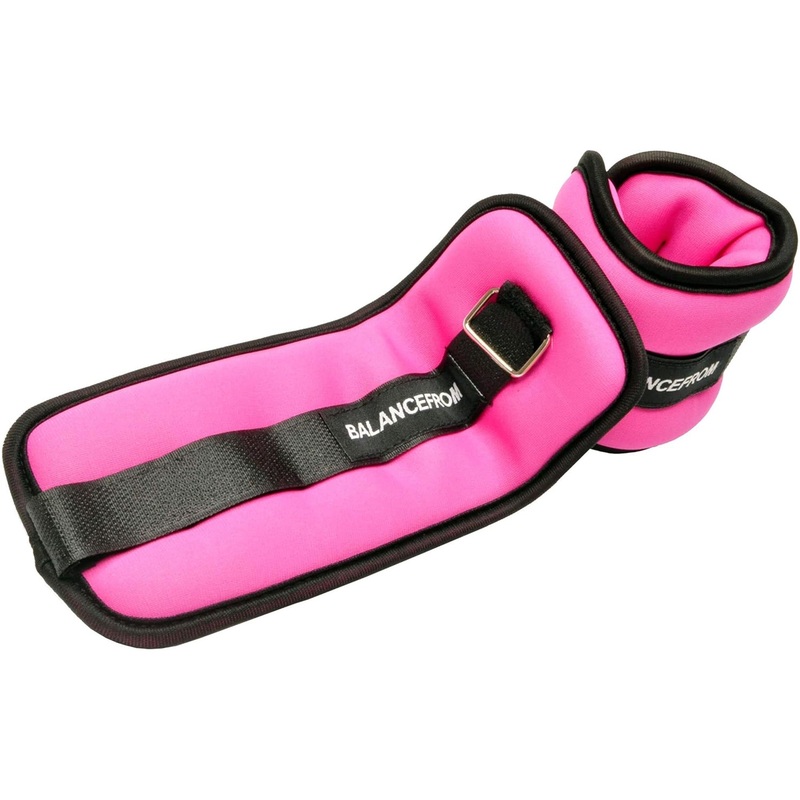 BalanceFrom Fitness Fully Adjustable Ankle, Wrist, Arm or Leg Weights, 2-lb Pair