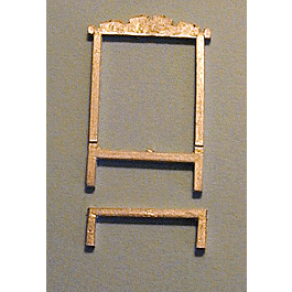 Boat Parts (Unpainted White Metal Castings) -- Transfer Building Framework Kit; 9" Building Extension, fits Walthers Carfl