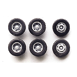 Budd Wheel Rims & Flexible Resin Tire Set