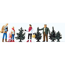 Christmas Tree Lot -- w/4 Trees