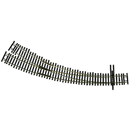 Code 100 Nickel Silver #6 Turnout -- Right Hand Curved