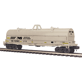 Coil Car w/Single Round Hood - 3-Rail - Ready to Run - Premier(R) -- Norfolk Southern (gray, black, Horse Head Logo)