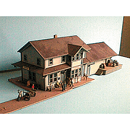 Combination Town Depot -- Yellow, 6 x 12-1/2"15.3 x 32cm