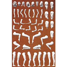 Customizing Figure Sets -- "Eve" Female Figures pkg(6)
