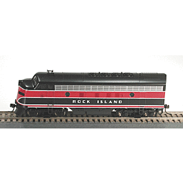 Diesel EMD F7 Phase I Early A Unit Powered -- Rock Island (red & black)