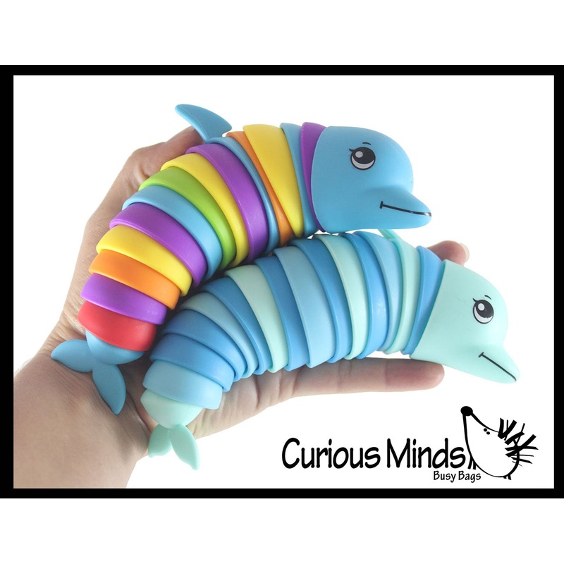 Dolphin Fidget - Large Wiggle Articulated Jointed Moving Sea Creature Toy - Unique
