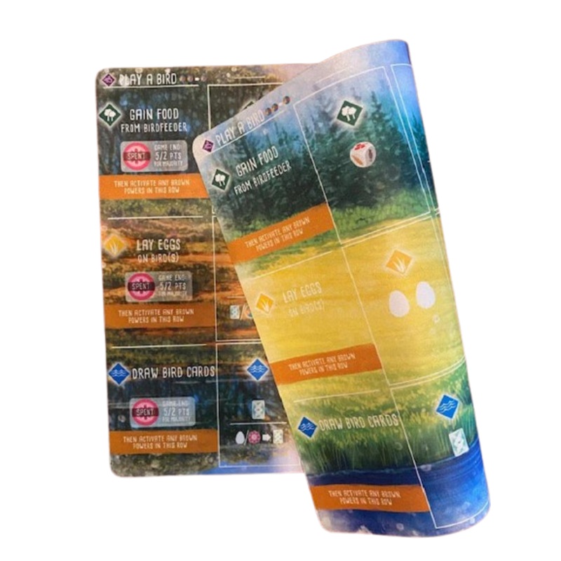 Double-Sided Natural Rubber Playmat for Wingspan
