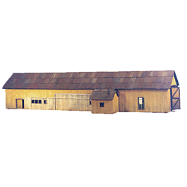 DRGW Durango, Colorado Car Repair Barn -- Kit - 17-3/4 x 5-1/4"