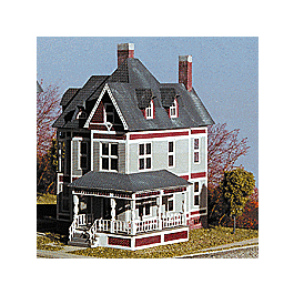 The Eastlake - Victorian Home -- 2-17/32 x 2-13/32" 6.3 x 6cm