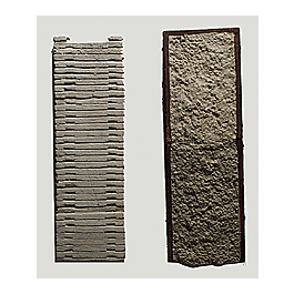 End Loading Ramp & Dock Set (One-Piece, Painted Plaster Castings) -- One Each Concrete End-of-Track Ramp, Wood & Stone Loading Dock/Ramp