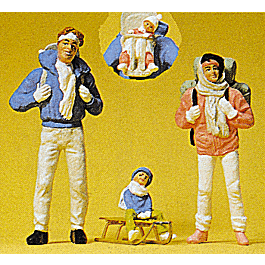 Family in Winter Clothes