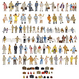 Figures -- Railroad Passenger Super Set (90 Pieces)