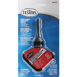 Finished-Product Cement Adhesives - Includes Precision Applicator -- Liquid Plastic Cement - 1oz29.6mL - Bottle with ENG/ESP/FRA Labeling