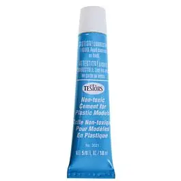 Finished-Product Cement Adhesives -- Plastic Cement (Non-Toxic) - 5/8oz18.5mL - Tube with ENG/ESP/FRA Labeling