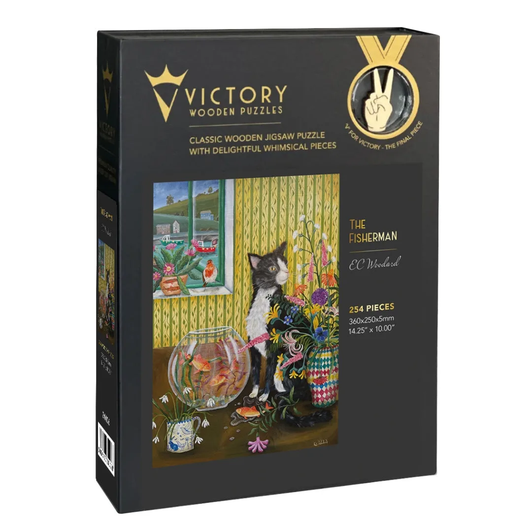 The Fisherman - 254pc Jigsaw Puzzle by Victory Wooden Puzzles, LTD