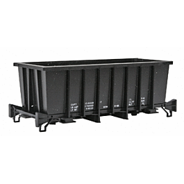 G39B 77-Ton Ore Car - Single -- Dimensional Data Only (black)