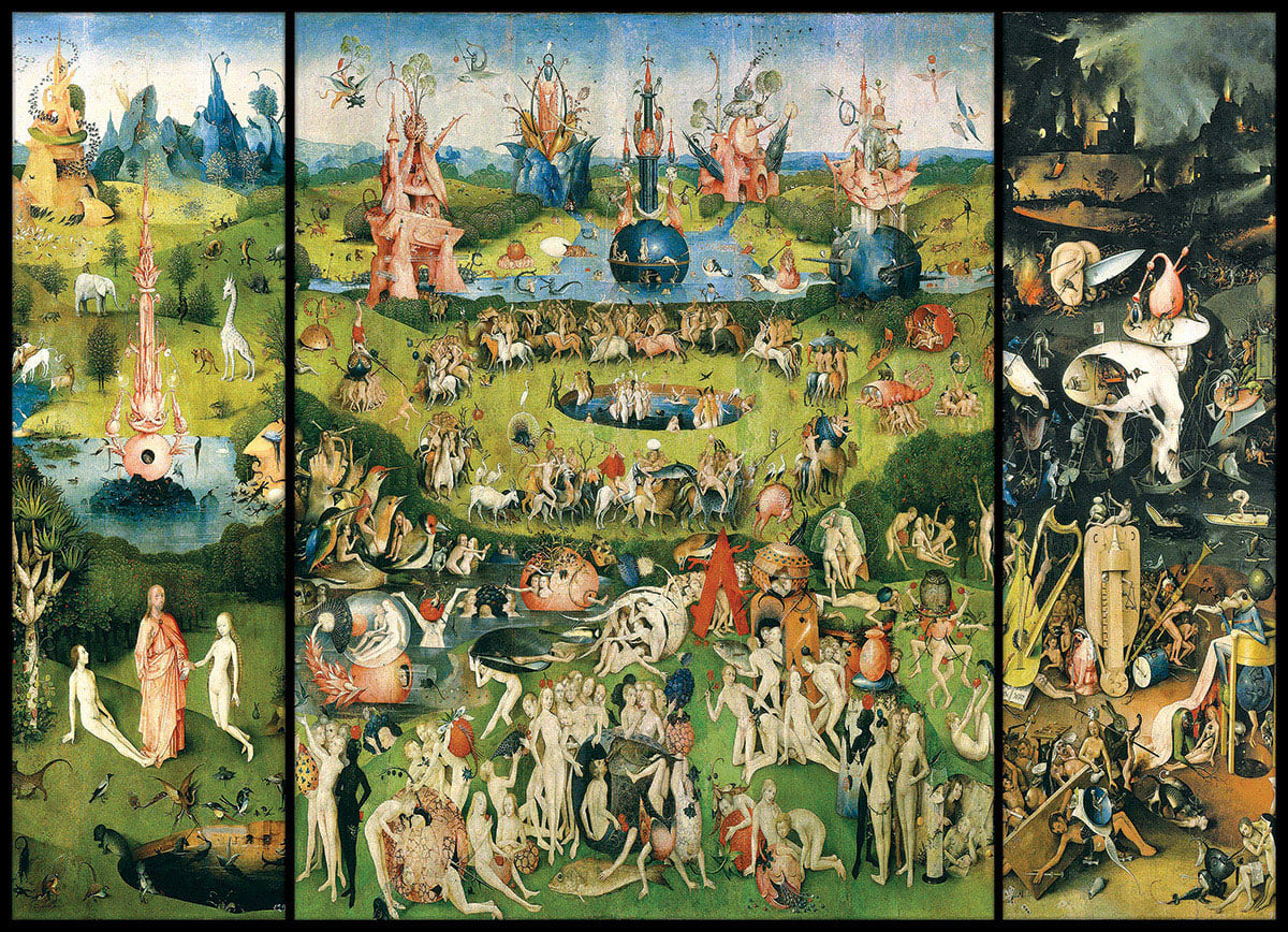 The Garden of Earthly Delights, Triptych - 1000pc Jigsaw Puzzle by Eurographics