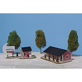Good Night Moon Motel - Kit -- Motel Office: 1-1/4 x 3/4", 4 Guest Room Complex: 1-3/4 x 3"