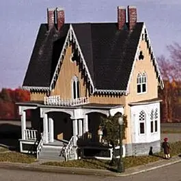 Gothic Revival - Victorian Home -- 2-55/64 x 1-27/32" 7.1 x 4.6cm