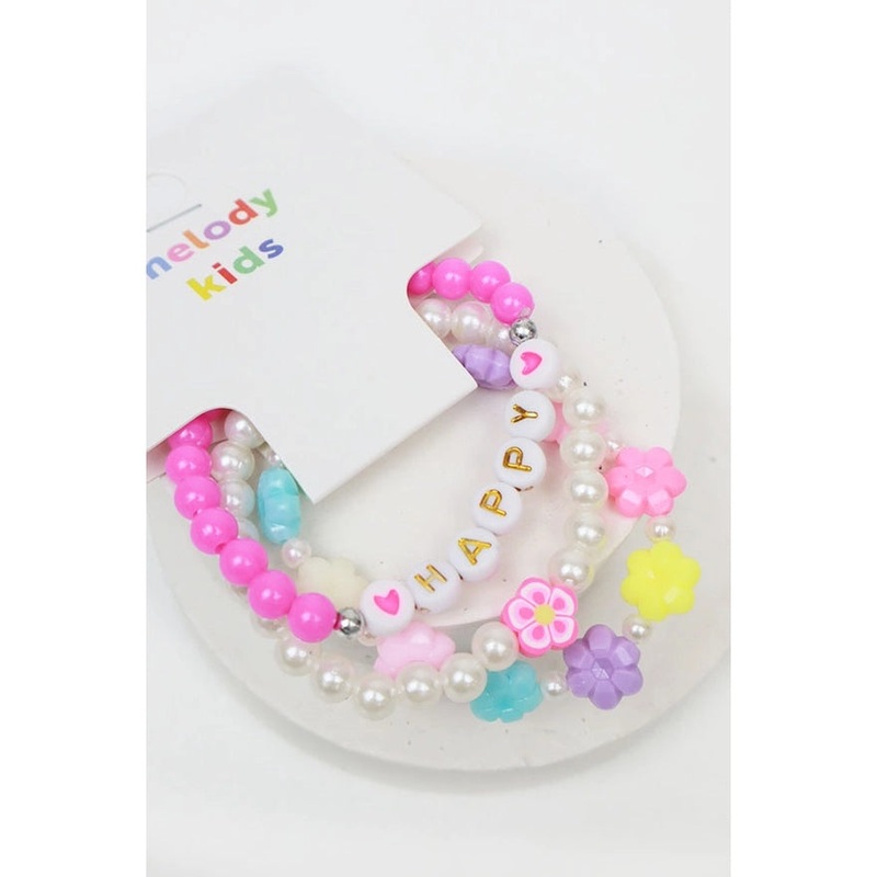 "Happy" Kids Bracelet Set