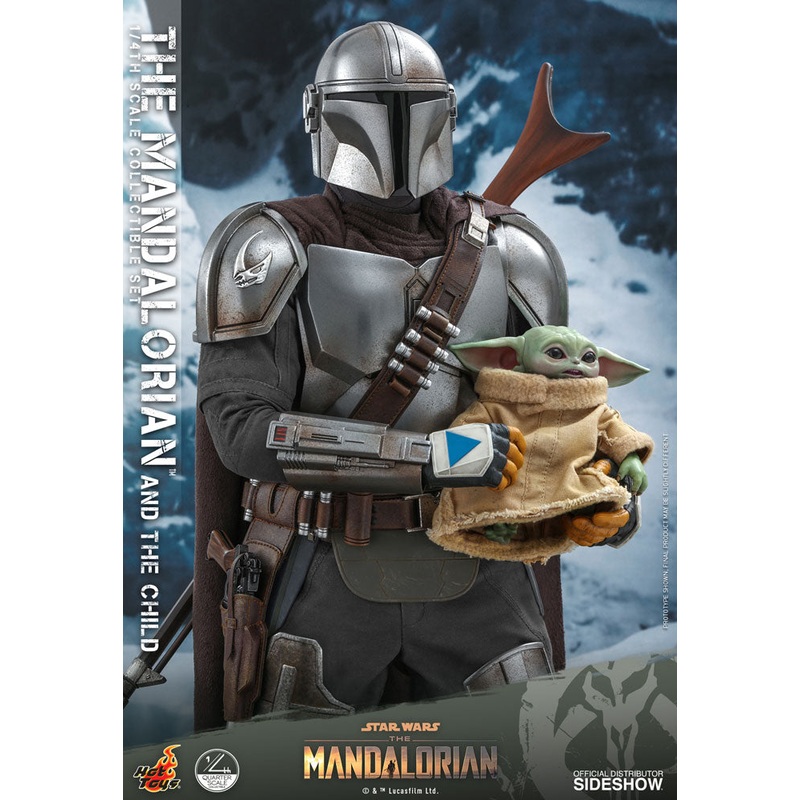 Hot Toys Mandalorian and The Child 1/4 Scale Figure Set (Display Piece)