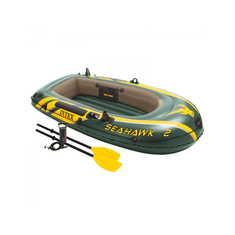 INTEX Seahawk 2 Boat Set With Oars And Pump 2 Person ( 93" x 45" x 16" )
